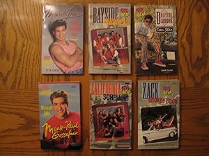 Saved by the Bell Six (6) Paperback Book Lot, including: Mario Lopez High Voltage Star; Bayside M...