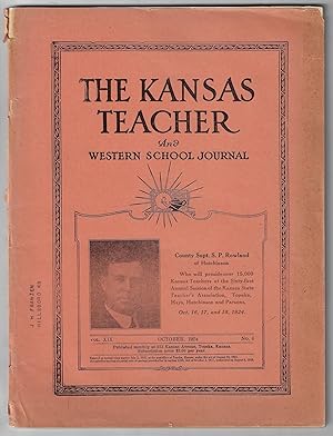 The Kansas Teacher and Western School Journal, Volume XIX, No. 6, October 1924