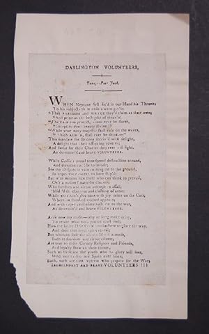 Darlington Volunteers, Tune,--Poor Jack.