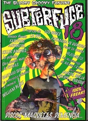 SUBTERFUGE NÚMERO 18. THE BLOODY GROOVY FANZINE. DISCOS, MAQUETAS, DEMENCIA