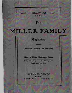 The Miller Family Magazine, January 1917, Vol 2, No. 1