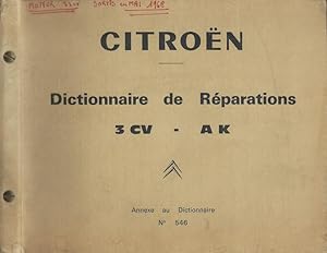 Citroën Dictionnaire de réparations 3CV -AK