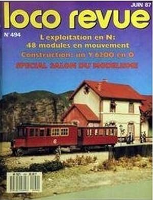 LOCO REVUE No 494 du 01/06/1987 - L'EXPLOITATION EN N - 48 MODULES EN MOUVEMENT - CONSTRUCTION - ...