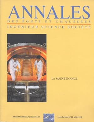 La maintenance Annales des Ponts et Chaussées Ingénieur Science Société
