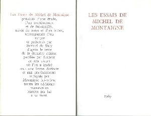 Les essais de Michel de Montaigne precedes d'une etude, d'un avertissement et de fac-similes - Su...