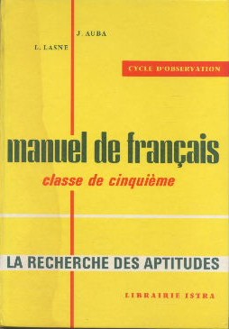 Manuel de Français classe de cinquième