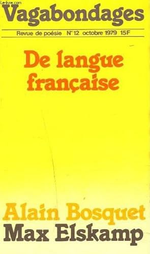 Vagabondages, revue de poesie n 12 Octobre 1979. De langue française