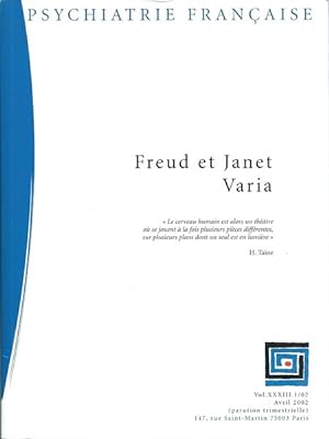 Psychiatrie Française Freud et Janet Varia