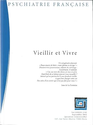 Psychiatrie Française Vieillir et Vivre