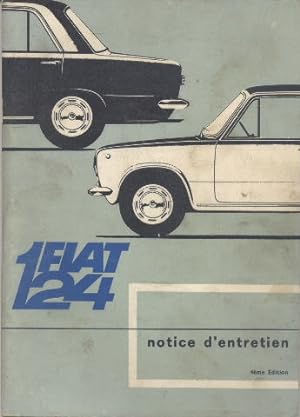 Notice d'entretien Fiat 124 berline et familiale
