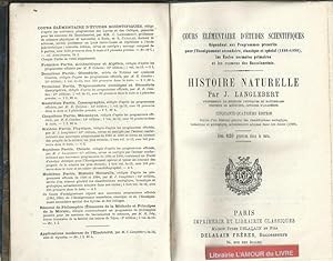 HISTOIRE NATURELLE.54 ème édition COURS ELEMENTAIRE D'ETUDES SCIENTIFIQUES REPONDANT AUX PROGRAMM...