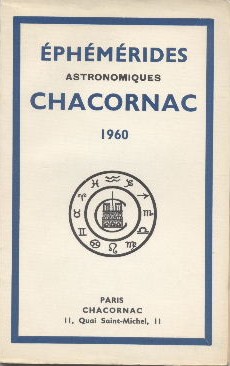 Ephémérides astronomiques Chacornac 1960