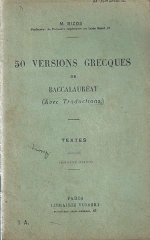 50 versions grecques de Baccalauréat avec traductions Texte
