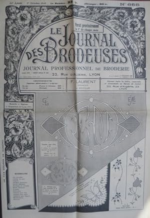 JOURNAL DES BRODEUSES (LE) [No 655 ] du 01/10/1949- JOURNAL PROFESSIONNEL DE BRODERIE