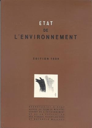 Etat de l'environnement : donnees statistiques commentees, themes d'environnement. 1989