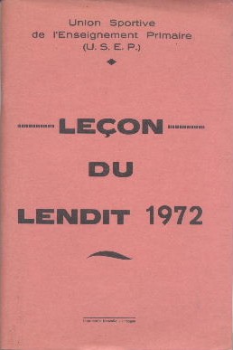 Leçons du Lendit 1972