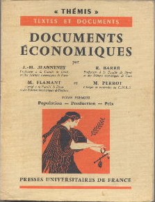 Documents économiques "Thémis" Tome premier