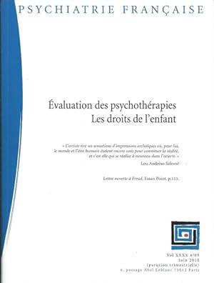 Psychiatrie Française Évaluation des psychothérapies Les droits de l'enfant