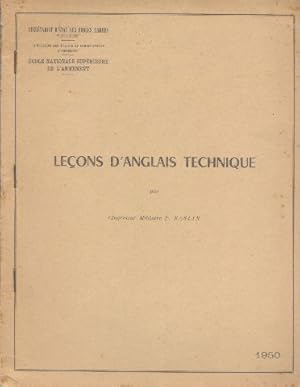 Leçons d'anglais technique