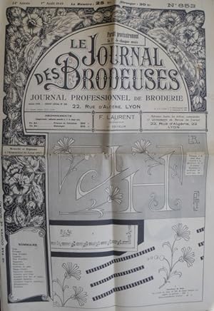 JOURNAL DES BRODEUSES (LE) [No 653 ] du 01/08/1949 - JOURNAL PROFESSIONNEL DE BRODERIE