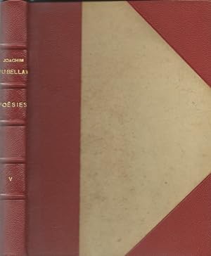 POESIES Cinquième tome.Texte établi et annoté par Marcel Hervier, chargé de cours à la Sorbonne.
