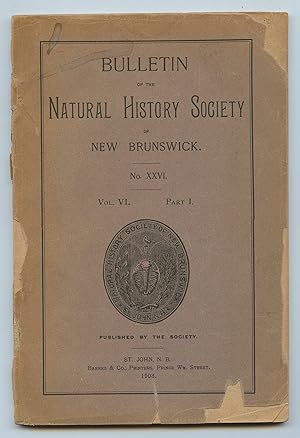 Bulletin of the Natural History Society of New Brunswick, 1908