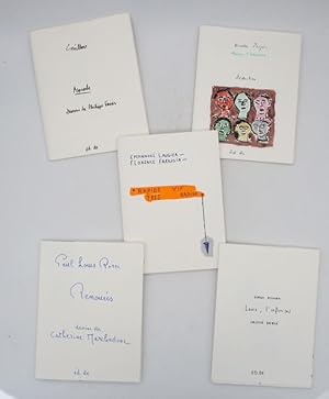 Ensemble de 5 livres d'artistes des éditions Degroote