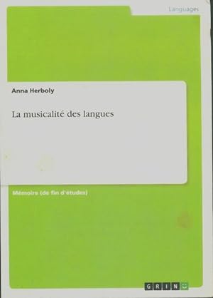 La musicalit? des langues - Anna Herboly