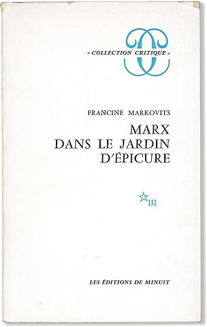 Marx dans le Jardin d'Epicure