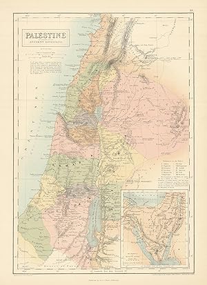 Palestine according to its ancient divisions // The peninsula of Mount Sinai