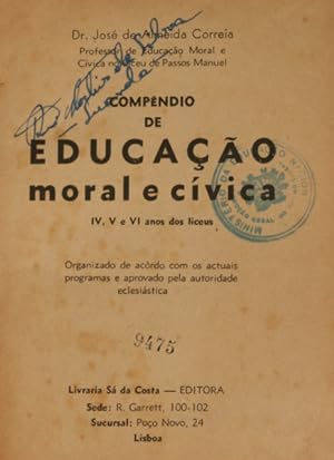 COMPÊNDIO DE EDUCAÇÃO MORAL E CÍVICA.