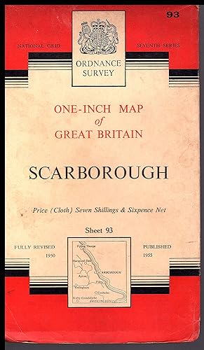 Ordnance Survey Map: SCARBOROUGH Sheet 93: 1955 A edition: One-Inch Map of Great Britain
