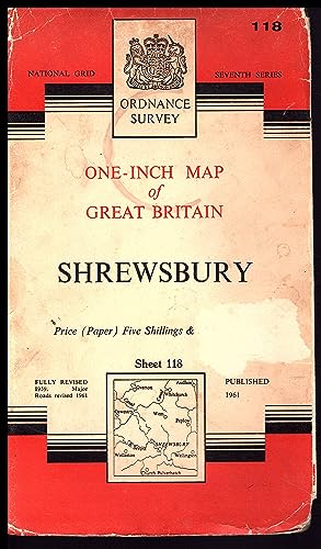 Ordnance Survey Map: SHREWSBURY Sheet 118: 1961 C edition: One-Inch Map of Great Britain