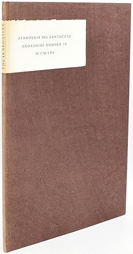 [SPECIAL PRESS] BROADSIDE. THE TWELVE APOSTLES