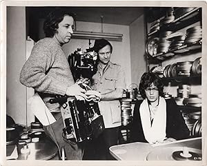 Gimme Shelter (Original photograph of Mick Jagger, Albert Maysles, and David Maysles on the set o...