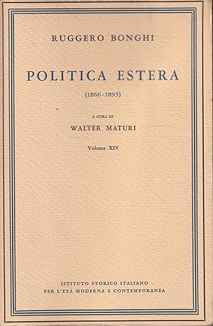 Politica estera (1866-1893) Volume XIV