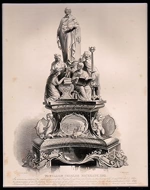 Steel Engraving Featuring Decorative Item Displayed at the Great Exhibition of 1851