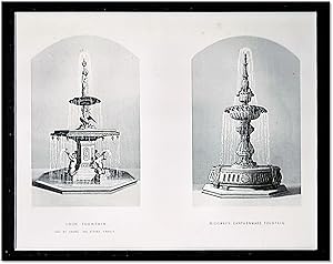 Steel Engraving Featuring Decorative Item Displayed at the Great Exhibition of 1851. [Iron Founta...