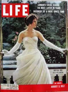 Life Magazine August 5, 1957 -- Cover: British Deb Julia Williamson