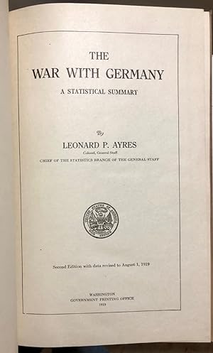 The War with Germany: A Statistical Summary