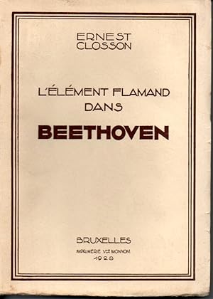 L'élément flamand dans Beethoven