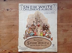 SNOW WHITE CHILDREN'S ALBUM; A SIMPLE ARRANGEMENT OF SONGS FROM THE FILM