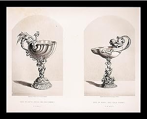 Steel Engraving Featuring Decorative Item Displayed at the Great Exhibition of 1851. [Two Ornamen...