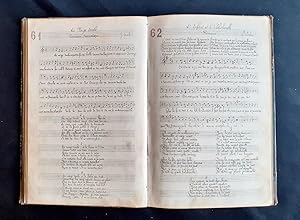 Manuscrit : Recueil de chants. 1895-1900. 109 chansons avec les partitions de musique.