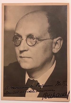 Inscribed Photograph Portrait with Signed Calling Card