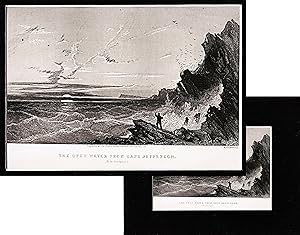Steel Engraving 'The Open Water From Ape Jefferson'. c1856 from Elisha Kent Kane's Explorations i...