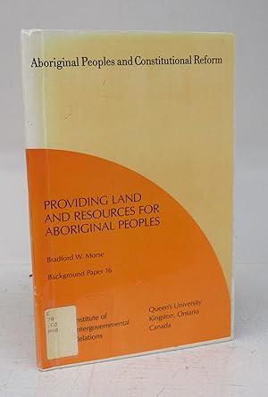 Providing Land and Resources for Aboriginal Peoples