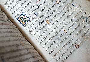 Large remnant of the Psalter with Passion Sequences copied by Pietro Ursuleo of Capuo, in Latin, ...