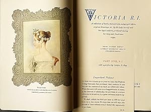 Victoria R.I. A Collection of Books, Manuscripts, Autograph Letters, Original Drawings, etc., by ...