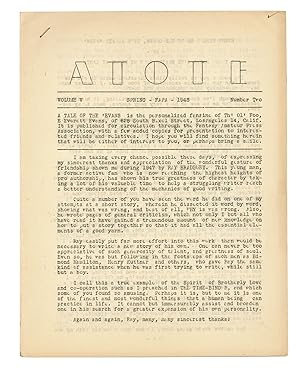 ATOTE: A Tale of the 'Evans. Volume V, Number Two. Spring 1948